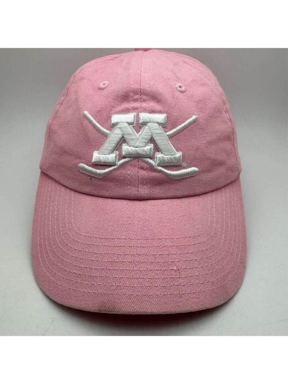 Minnesota Golden Gophers Hockey Hat Cap Pink Crossed Sticks NCAA